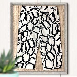 Trina Turk Bermuda Shorts Size 2 Black & White